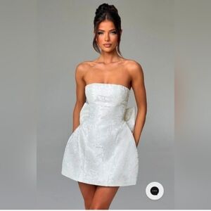 NWT Baby Boo Elenora Ivory Mini Dress Size XS